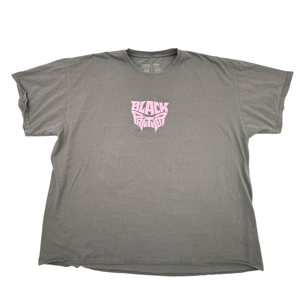 Marvel Black Panther T-Shirt Mens XXXL Charcoal Graphic Tee Short Sleeve‎